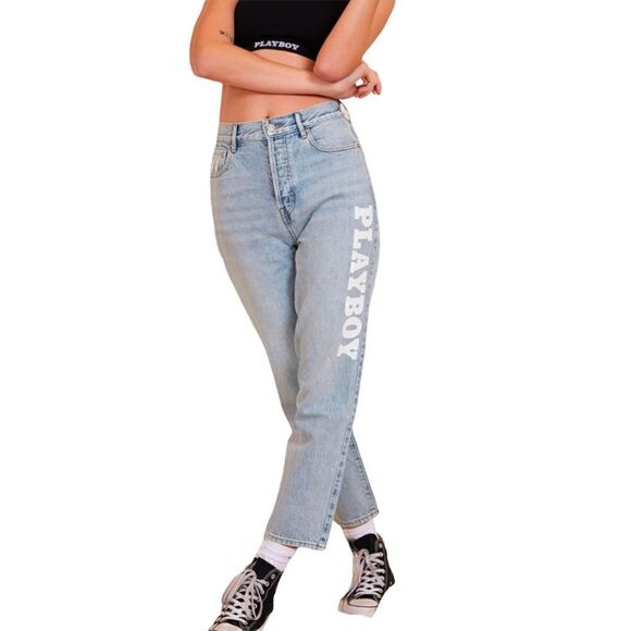 Playboy x PacSun High Waisted Straight Leg Jeans - Picture 3 of 8